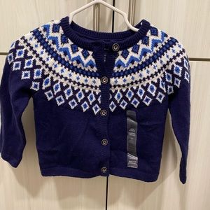 Tommy Hilfiger Knit Sweater in Navy & White